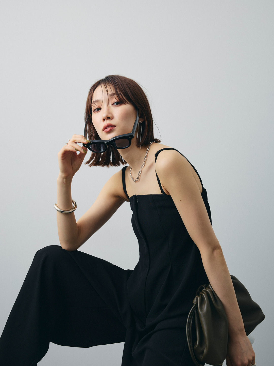 [予約]ベアキャミロンパース/ブラック