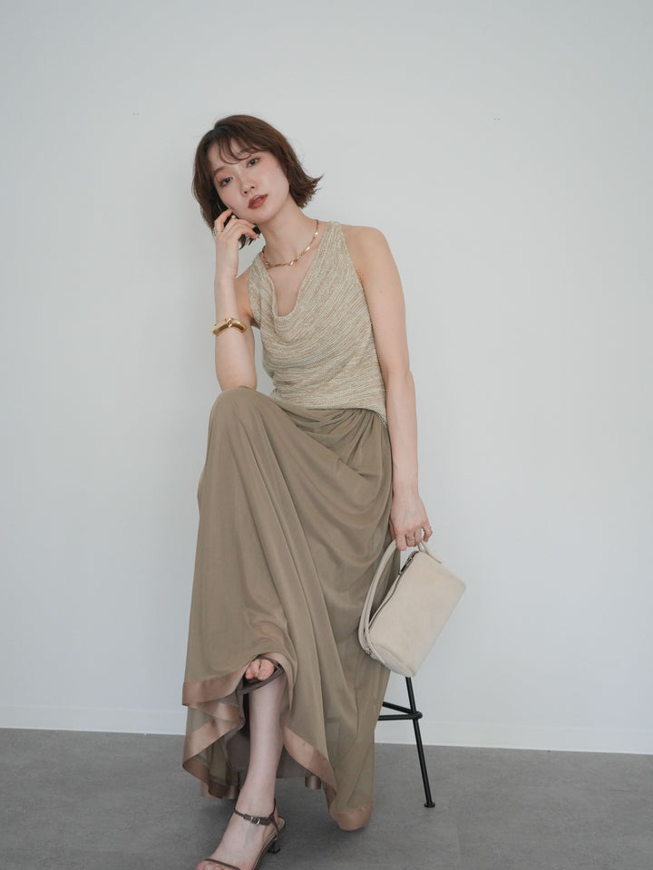 [予約]メランジニットアメスリトップス/beige