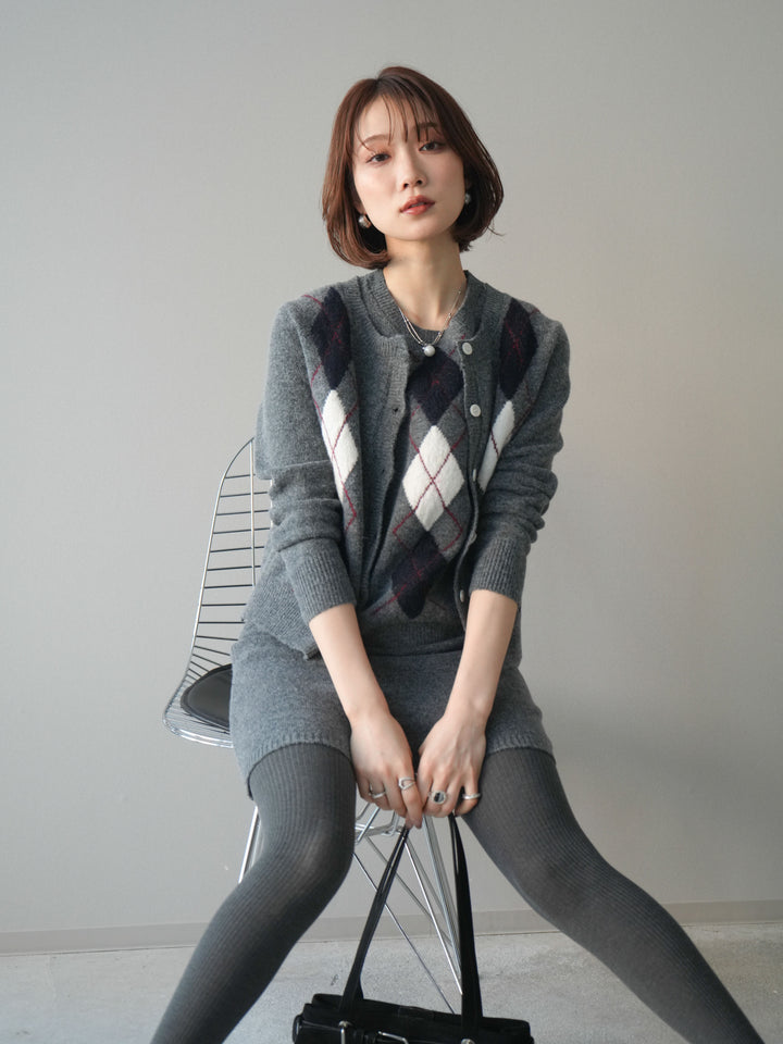 [SET]アーガイル柄3ピースSET UP(2set)