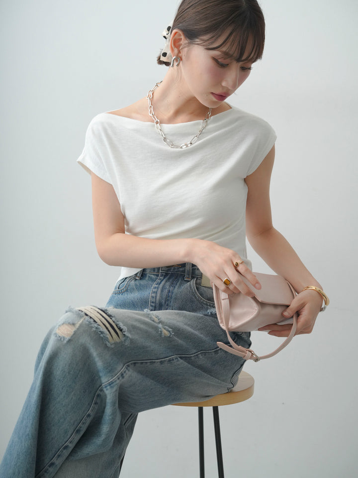[SET]アシメギャザーカットソー+アシメギャザーカットソー(2set)