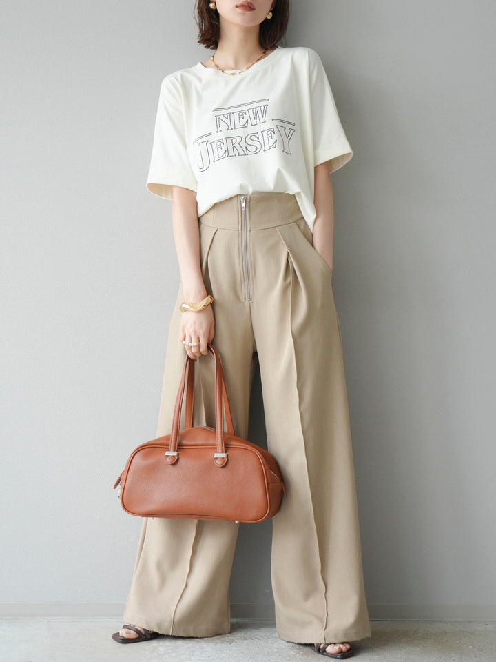 [予約]ビンテージロゴプリントTシャツ/アイボリー