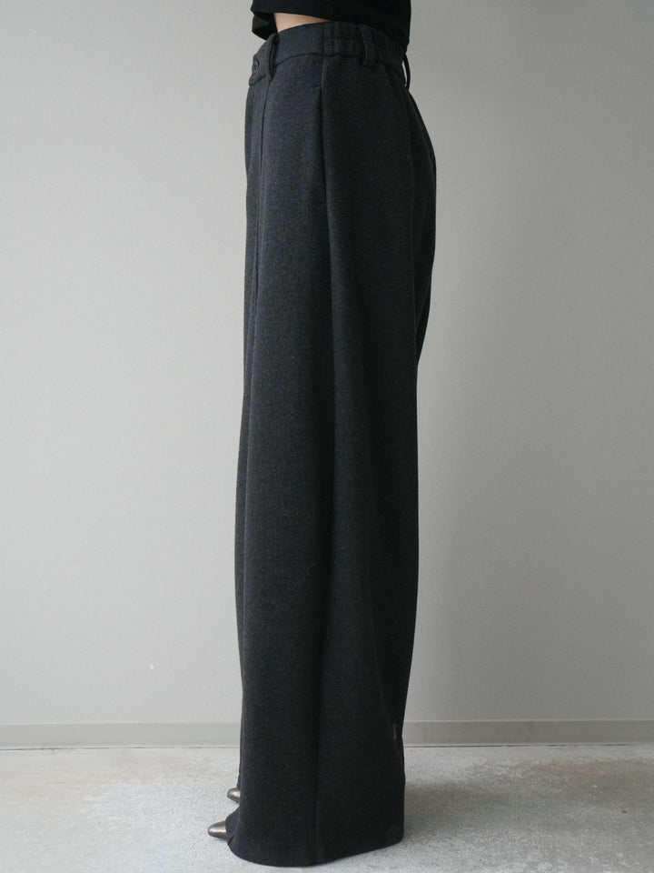 [予約]ウールタッチカーブパンツ/darkgray