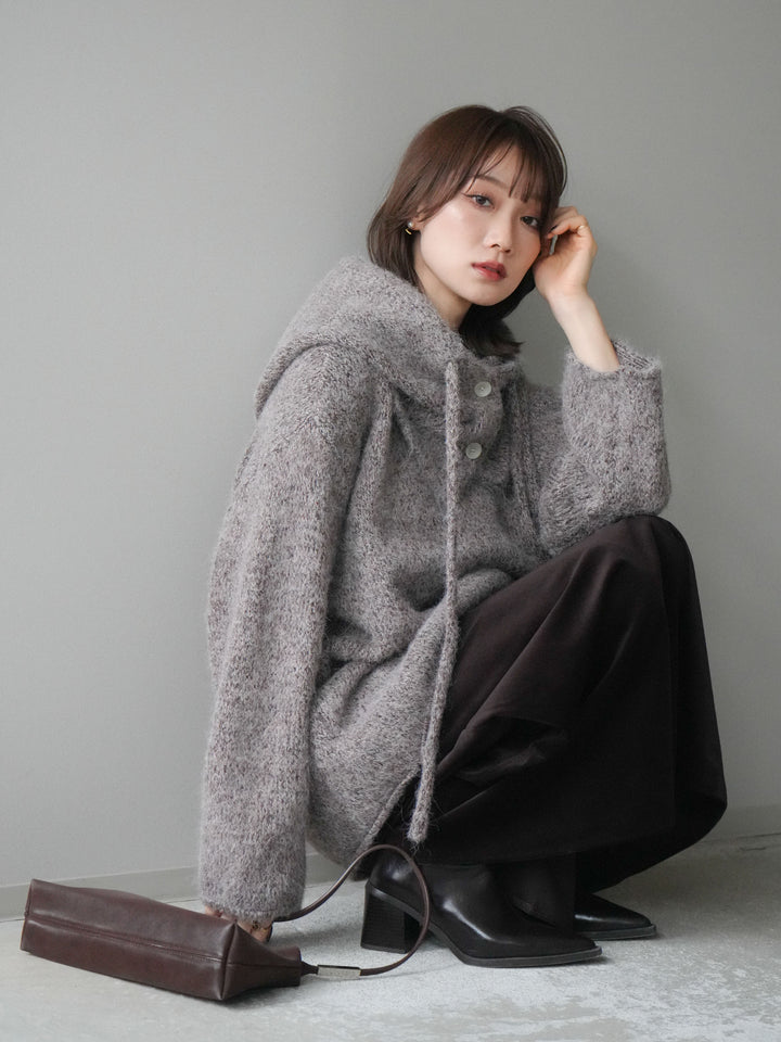 [SET]バラクラバSETニットプルオーバー+ベルベットナロースカート(2set)