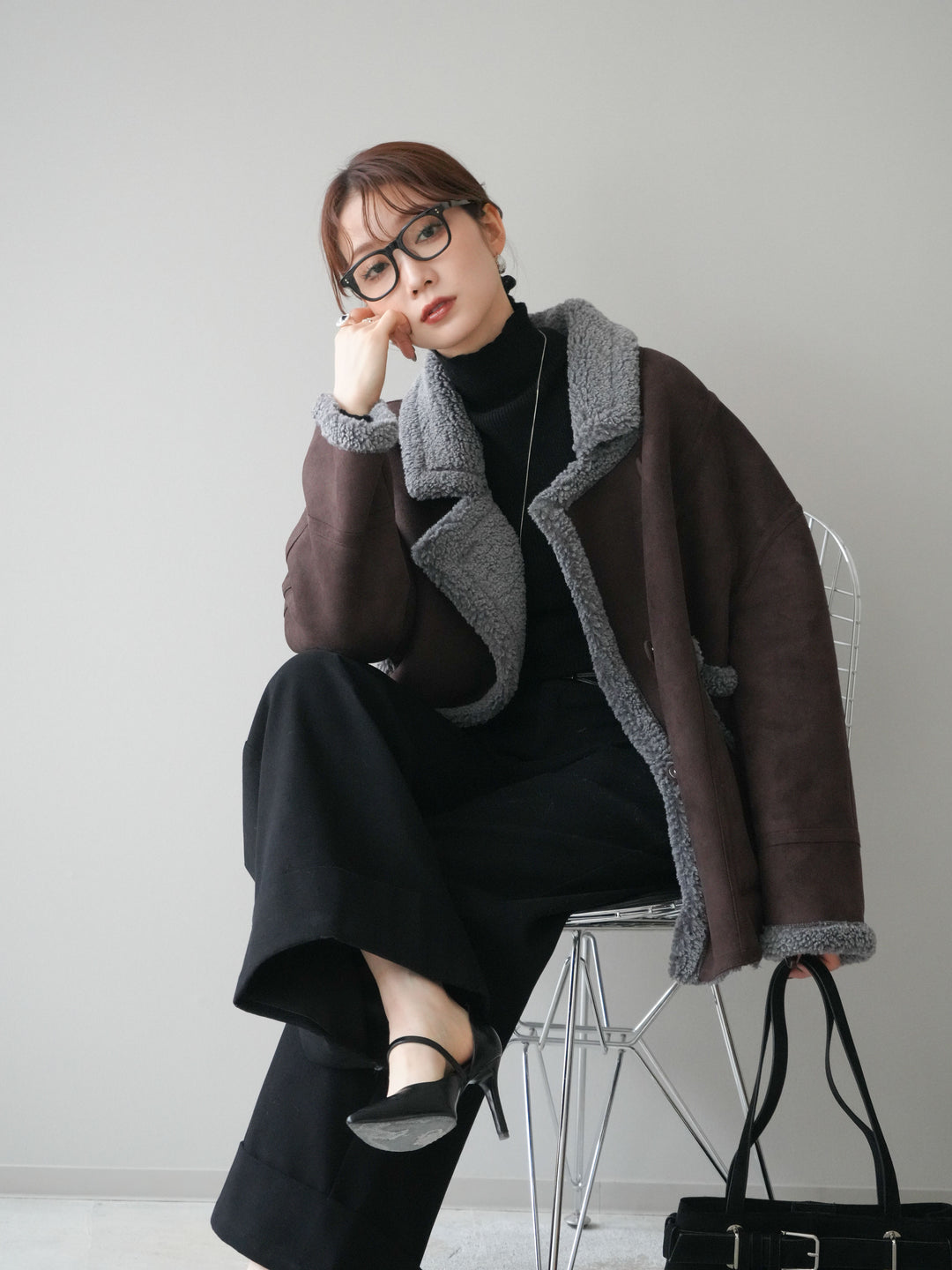 [予約]ムートンボアジャケット/brown