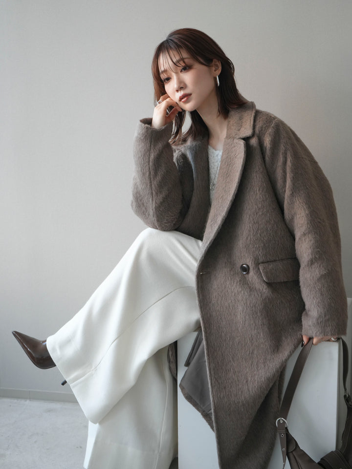 [予約]ソフトシャギーチェスターコート/beige