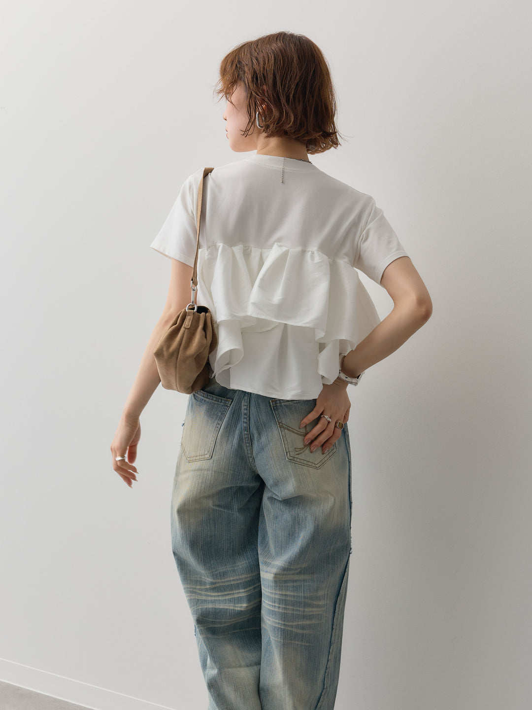 [SET]フリルティアードTEE+選べるアクセセット(2set)