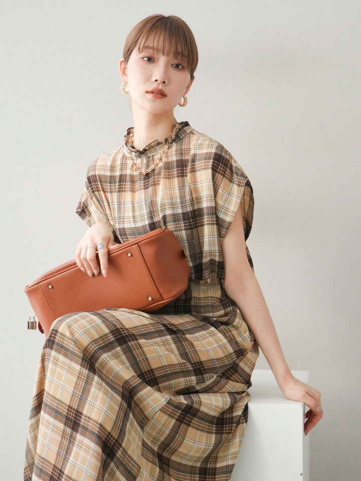 [予約]オーバルボストンバッグ/ブラウン