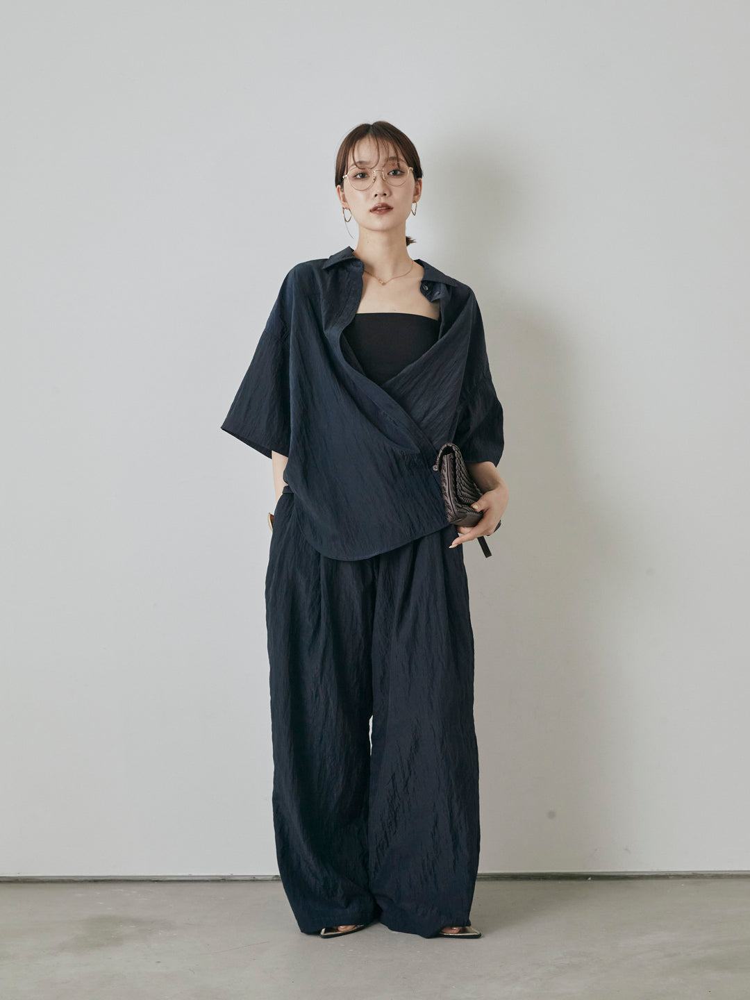 [預購] 尼龍洗衣機休閒褲/海軍藍