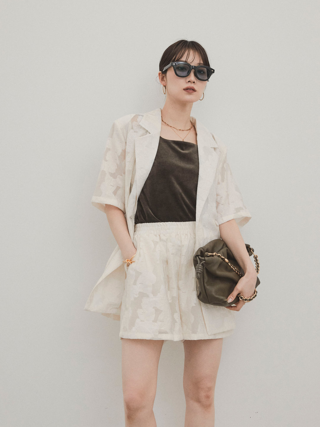 [SET]シアージャガードハーフジャケット＆ハーフパンツSET UP(2set)