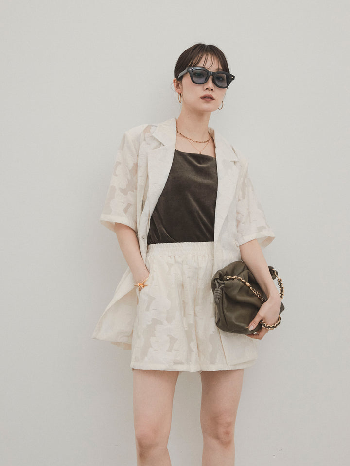 [SET]シアージャガードハーフジャケット＆ハーフパンツSET UP(2set)