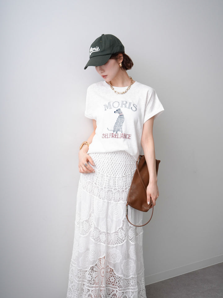 [SET]ドッグエンブロイダリーTEE+ドッグエンブロイダリーTEE(2set)