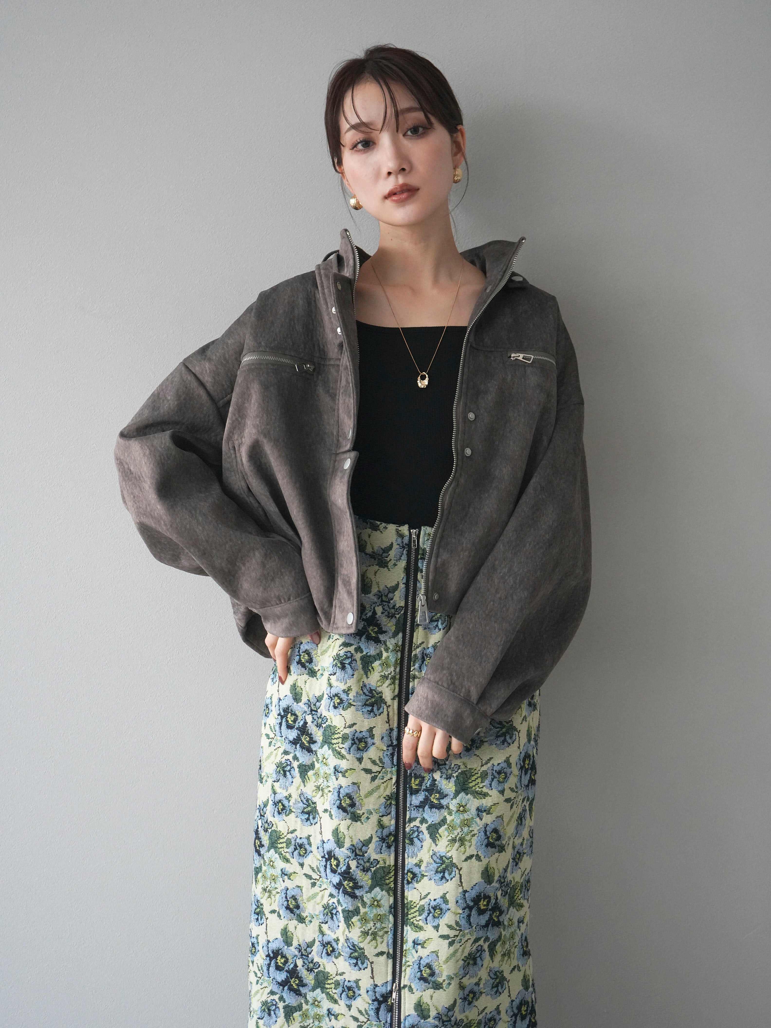 30%OFF]スエードジップデザインブルゾン/gray – Lumier