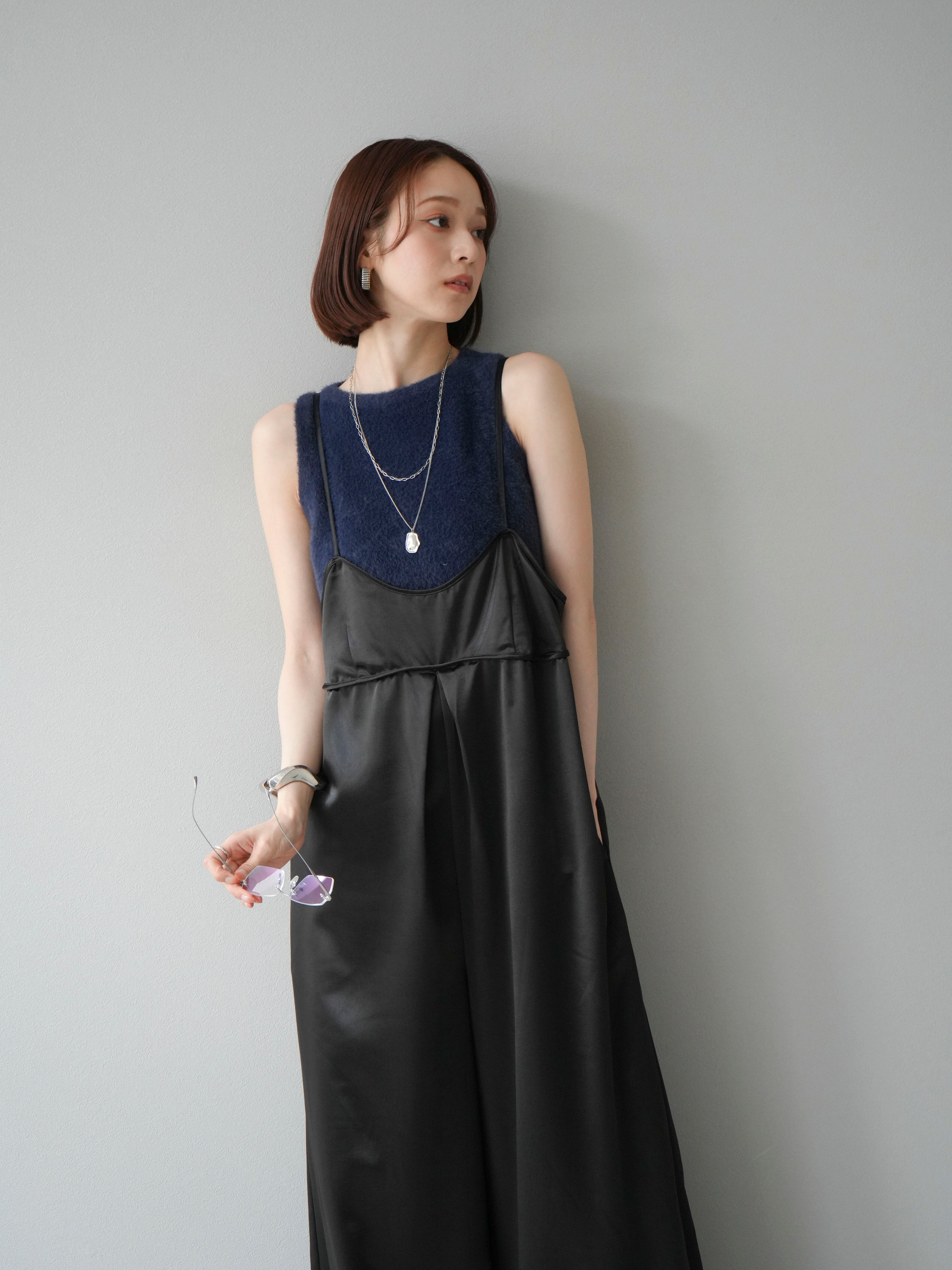 ✨美品✨ローリングストーンズ つなぎ オールインワン ブラック L 開襟シャツオールインワン（つなぎ/オールインワン）｜Edit