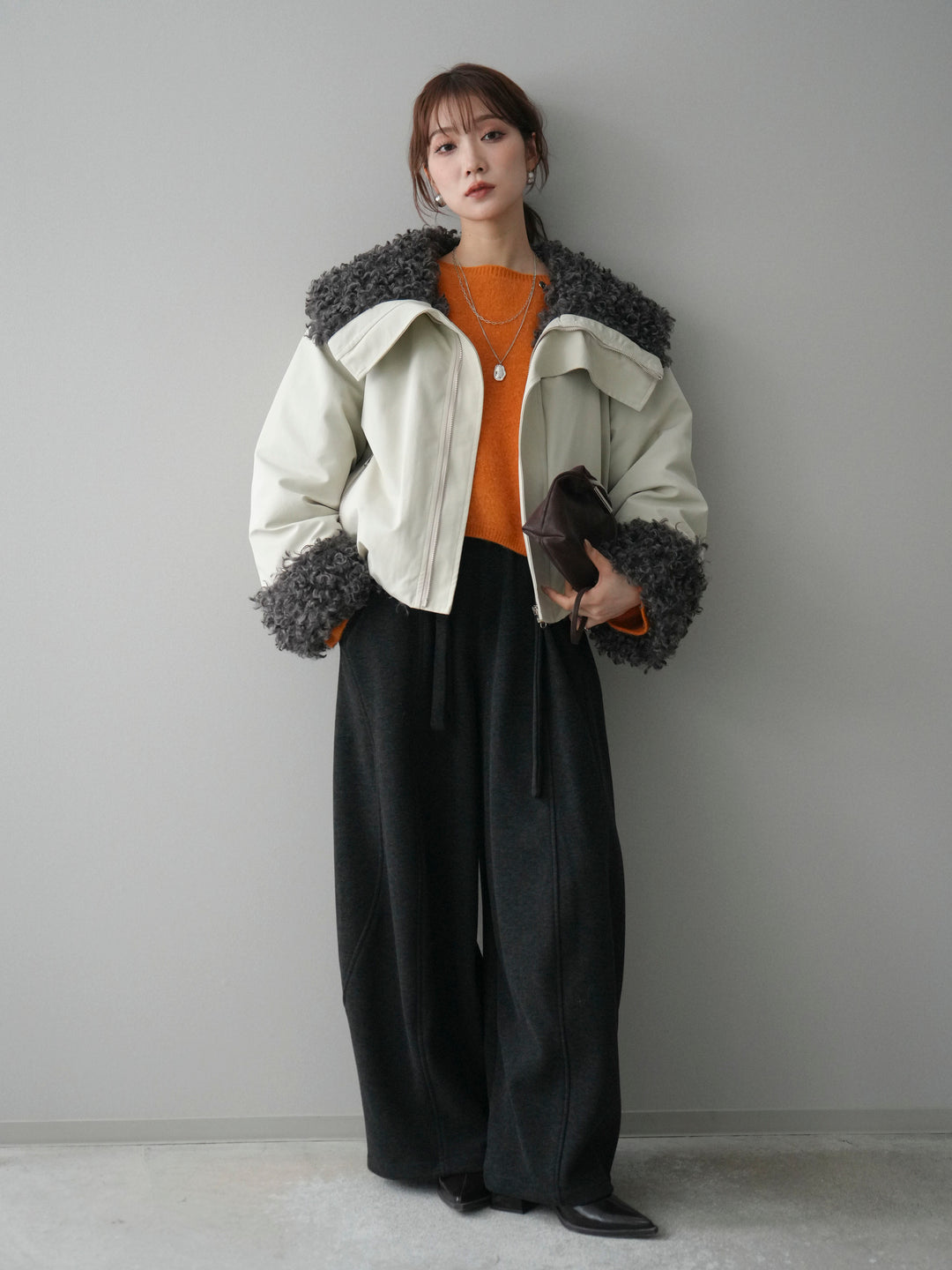 [予約]プードルファーダウンジャケット/ivory