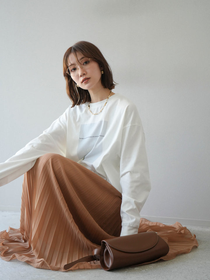 [予約]フラワーフォトプリントBIGロンT /オフ2