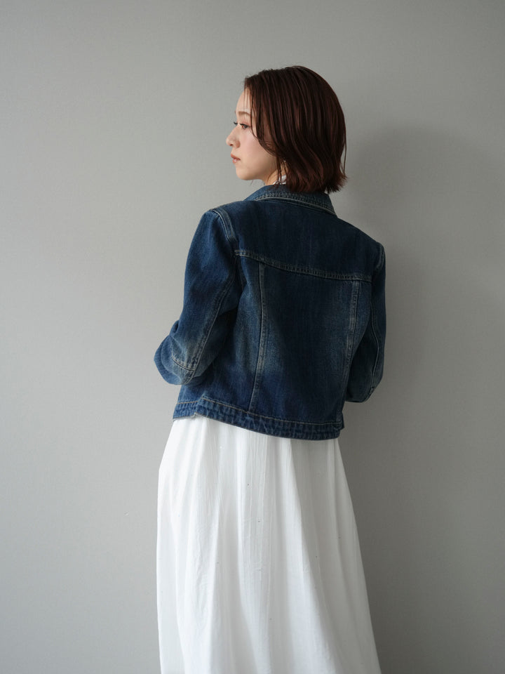 [予約]ラメツイストストラップVバックドレス/white
