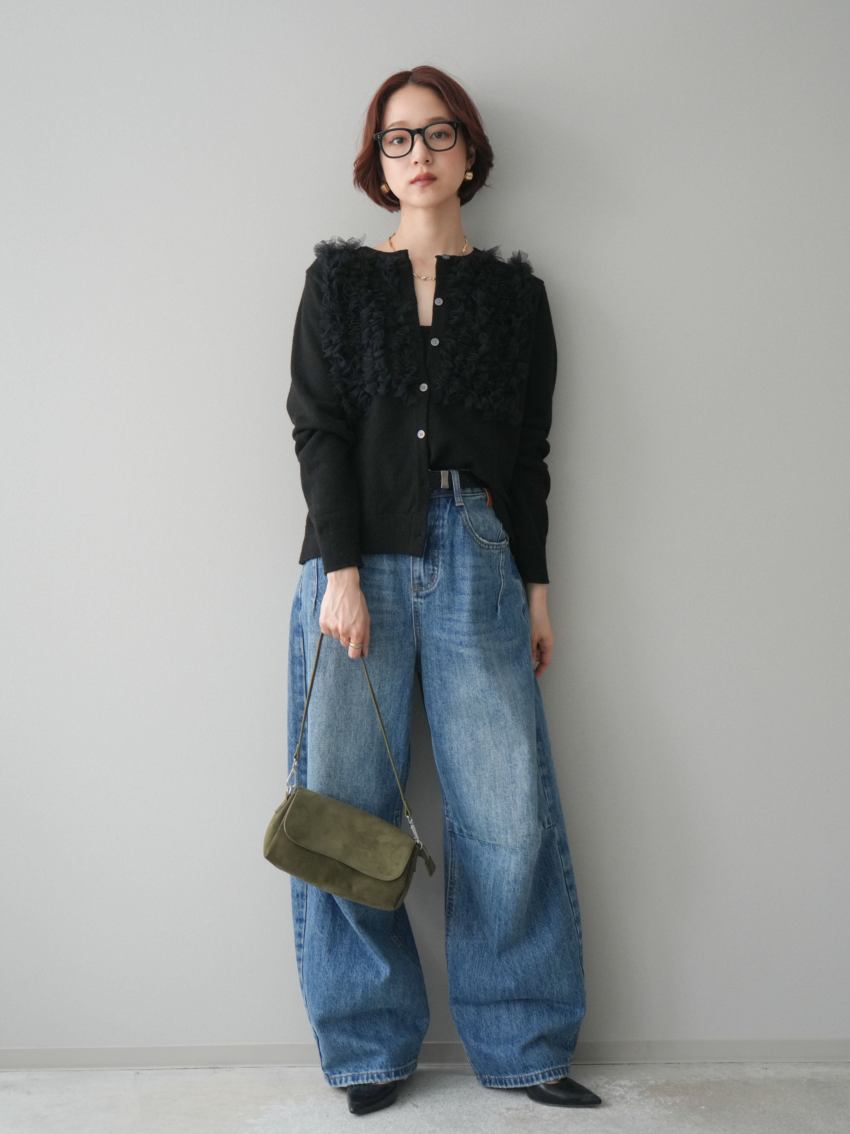 Lumier ベルト付カーブデニムパンツ 予約]スカーフベルト付カーブデニムパンツ/ブルー – Lumier