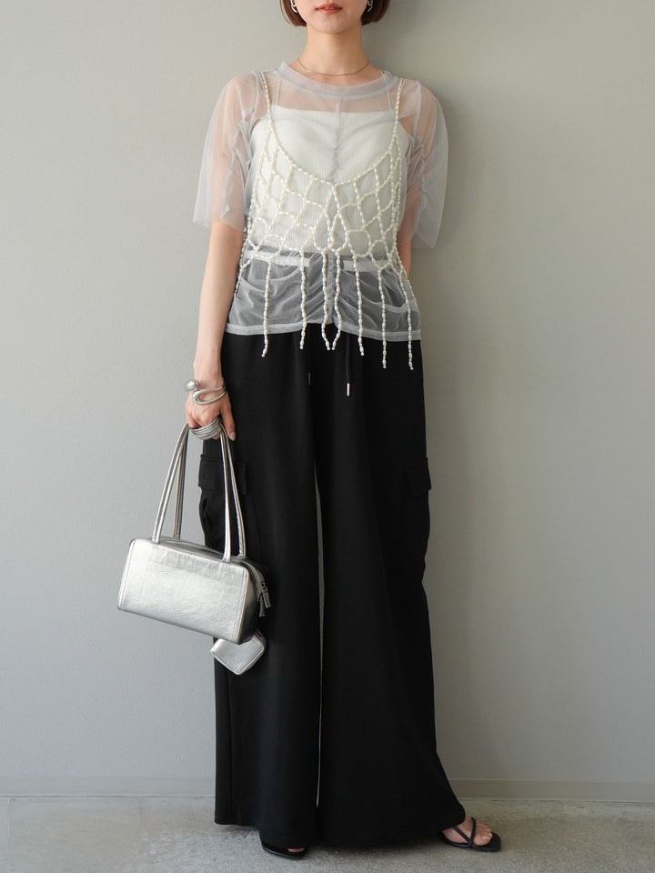 [SET]ウエストラインサイドポケットスウェットパンツ+ウエストラインサイドポケットスウェットパンツ(2set)