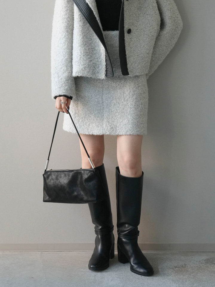 [予約]ブークレミニスカート/gray