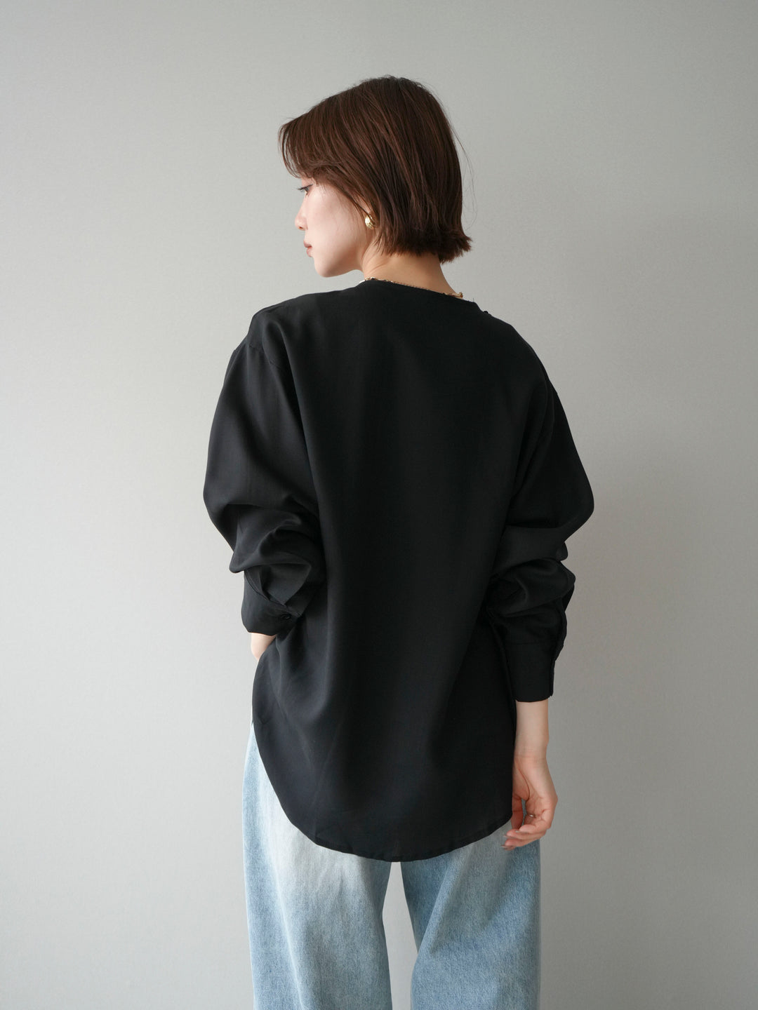 [SET]レースフロントリボンブラウス+選べるアクセセット(2set)