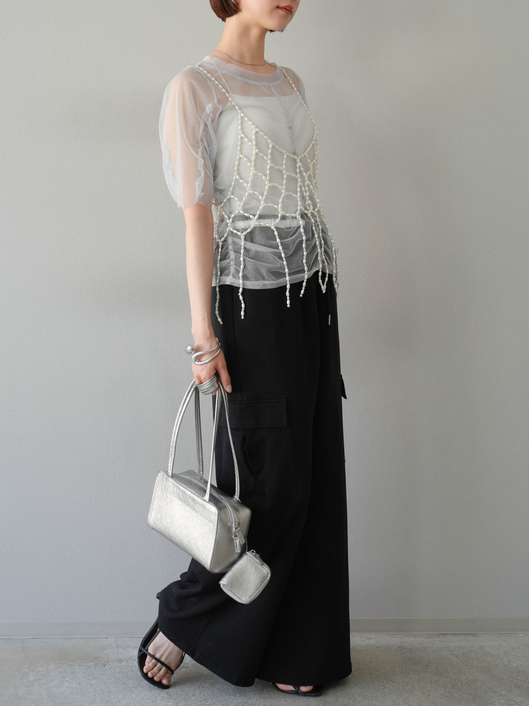 【預購】腰部側袋運動褲/黑色