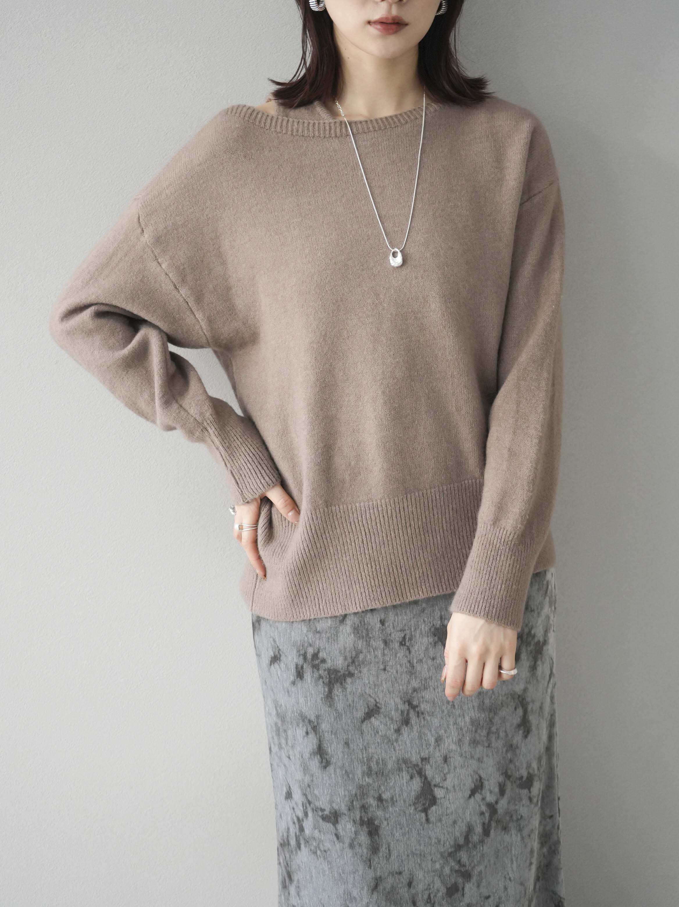 予約]ソフトタッチアンサンブルニットプルオーバー/モカ – Lumier