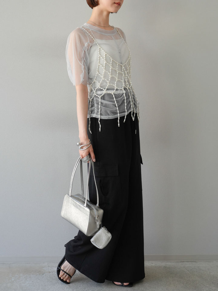 [SET]ウエストラインサイドポケットスウェットパンツ+ウエストラインサイドポケットスウェットパンツ(2set)