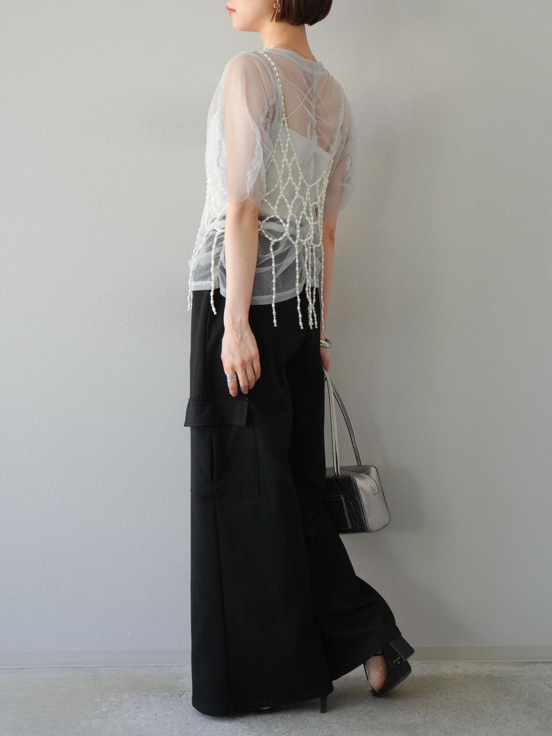 【預購】腰部側袋運動褲/黑色