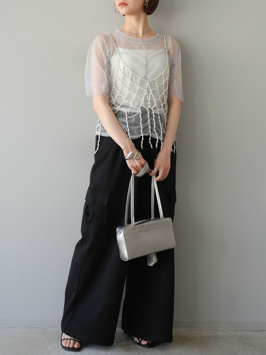 【預購】腰部側袋運動褲/黑色