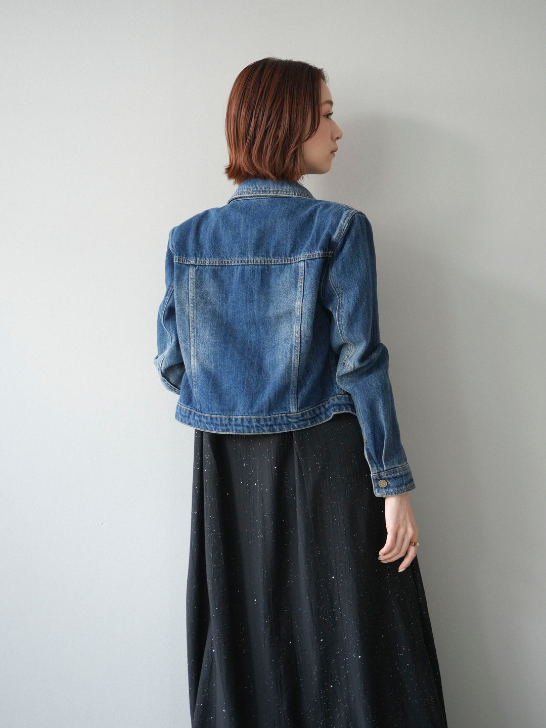 [予約]ラメツイストストラップVバックドレス/black