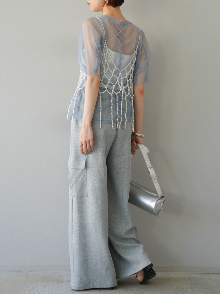 [SET]ウエストラインサイドポケットスウェットパンツ+ウエストラインサイドポケットスウェットパンツ(2set)