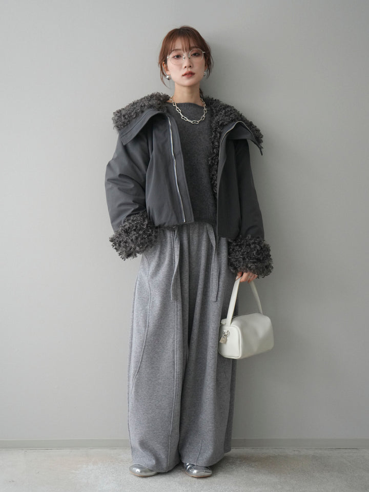 [予約]プードルファーダウンジャケット/charcoal