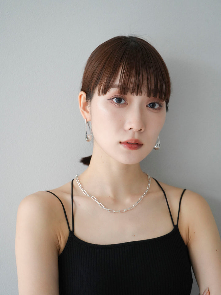 [予約]PEARL MOTIF OVAL PIERCE/シルバー