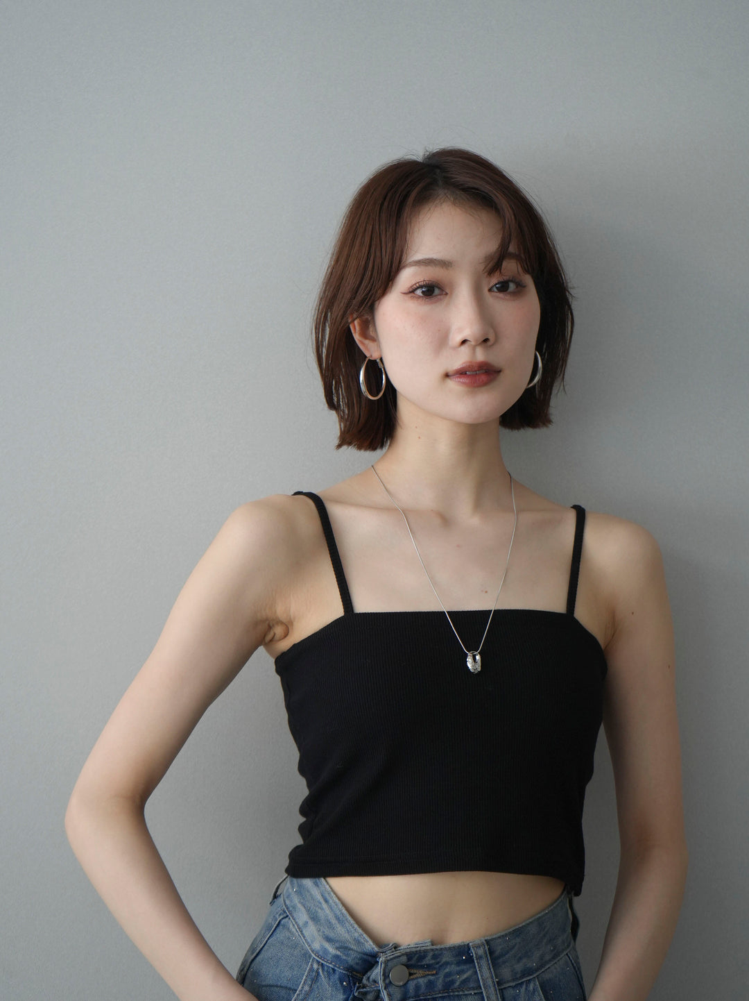 [予約]ビックフープピアス/gold