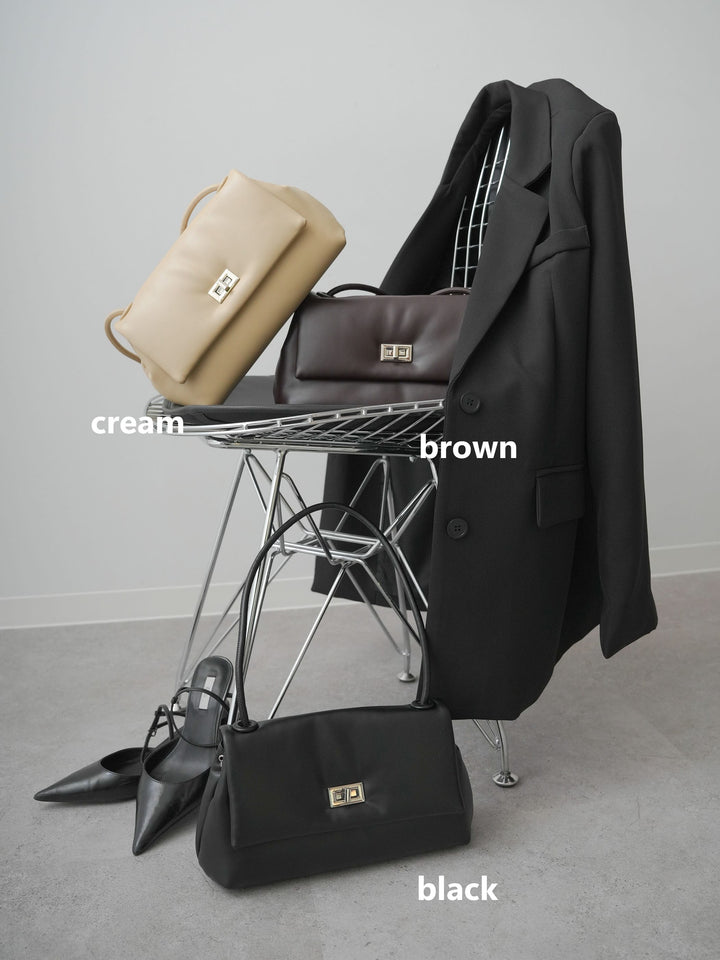 [予約]ソフトレザーワンショルダーバッグ/brown