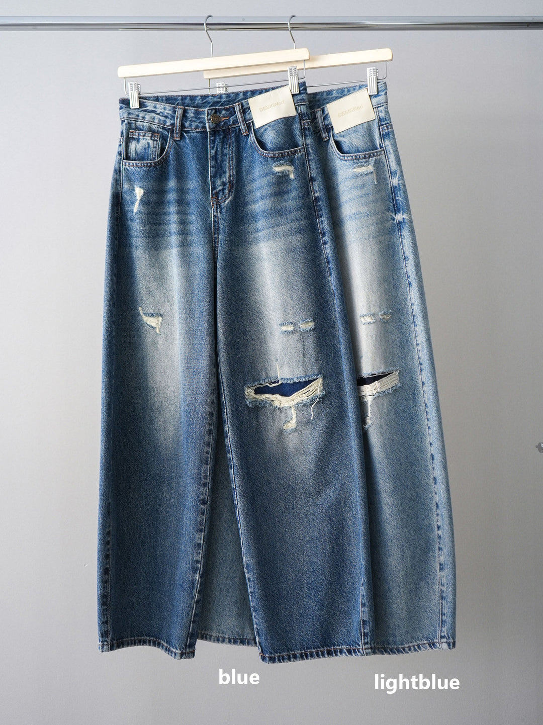 [SET]パッチワークシアーフリルブルゾン+カップ付テレコリブベアキャミソール+ダメージデニムセミワイドパンツ(3set)