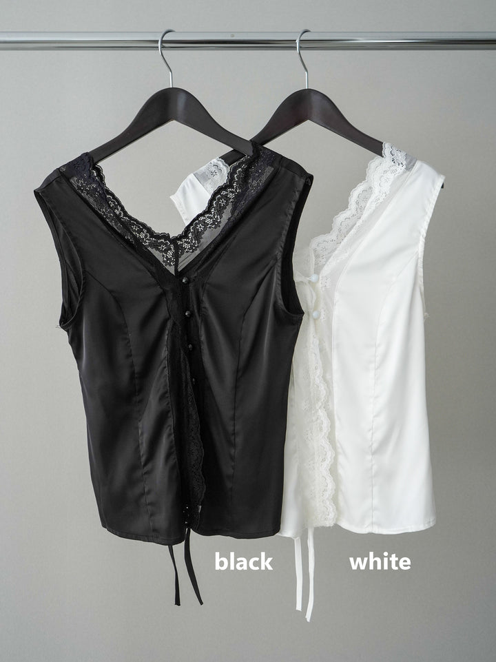 [SET]バックスリットデザインジャケット+ノースリサテンレースキャミソール+ベルト付カーゴミニスカート(3set)