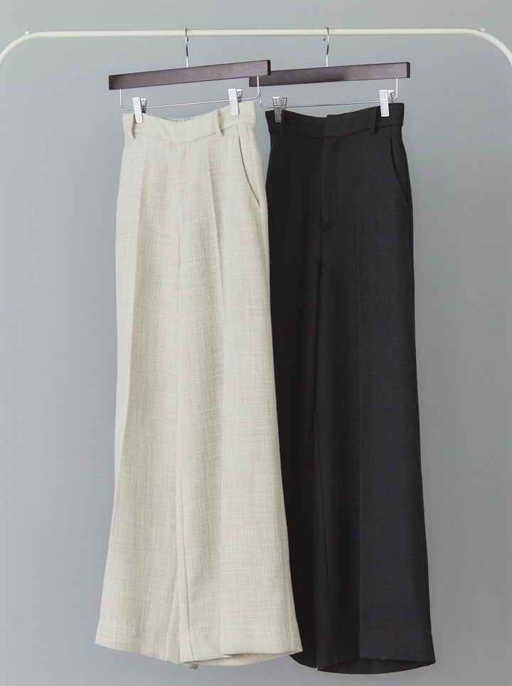[SET] Cotton lace bolero + double strap cut ribbed bra camisole + linen touch wide pants (3 sets)