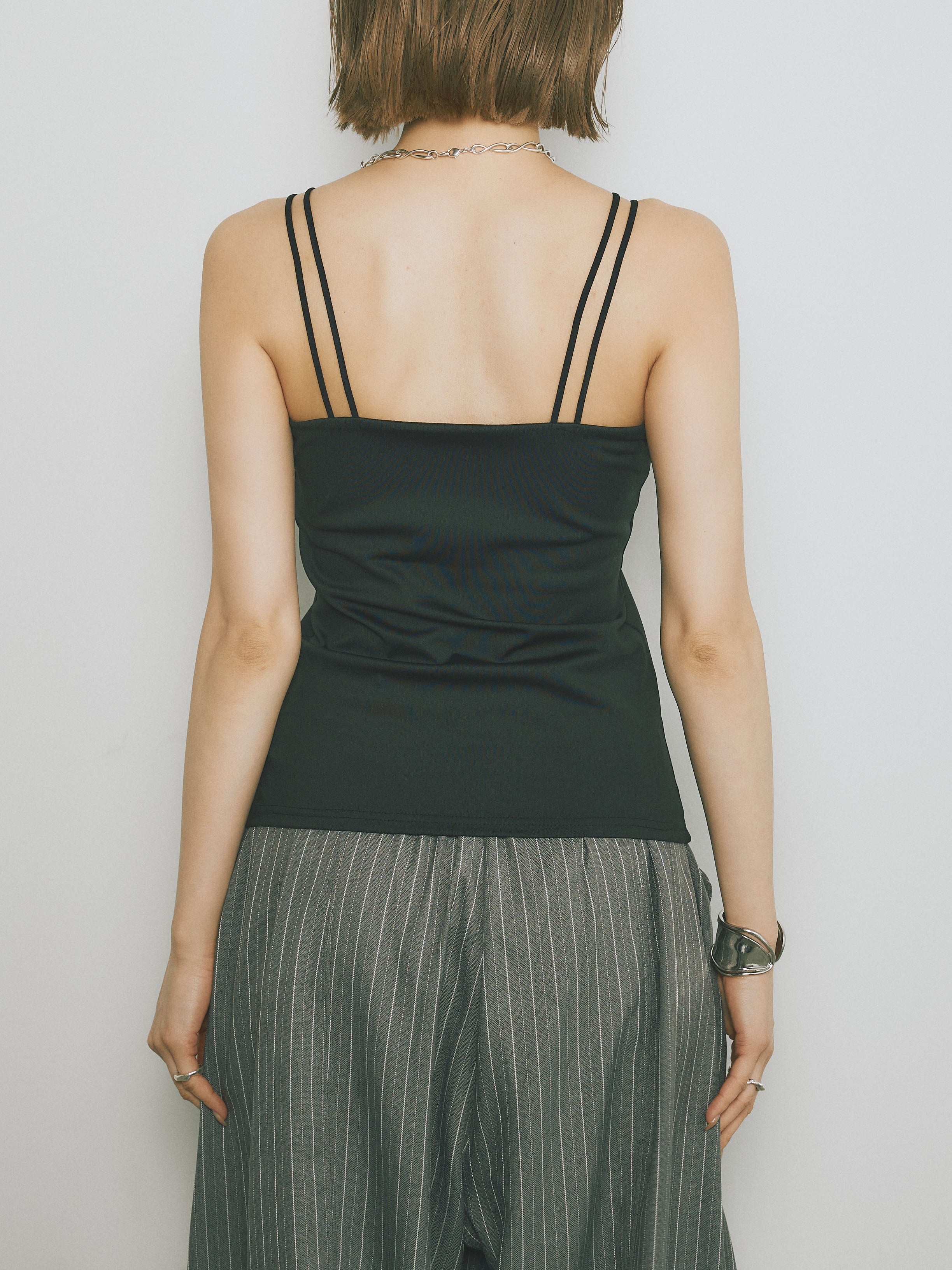 CELINE ブラックキャミソール 新作 新品 セリーヌ CELINE PARIS タンクトップ キャミソール