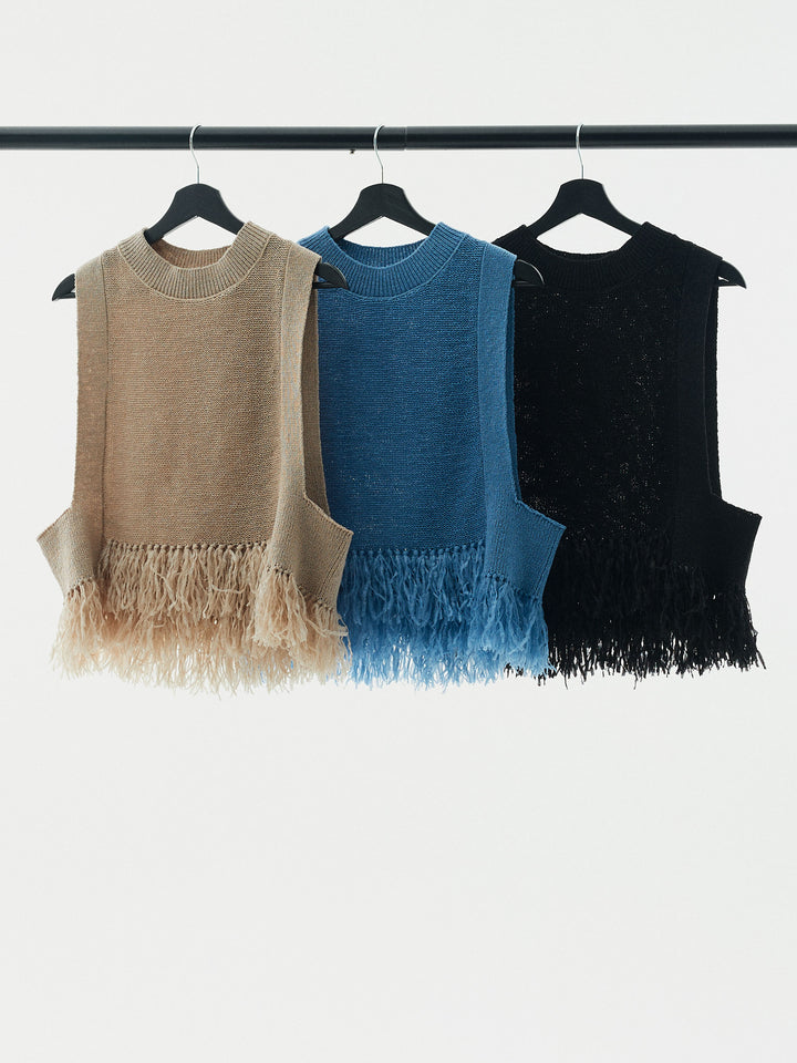 【Allure】[SET]配色レイヤードヘンリーネックトップス+配色レイヤードヘンリーネックトップス(2set)