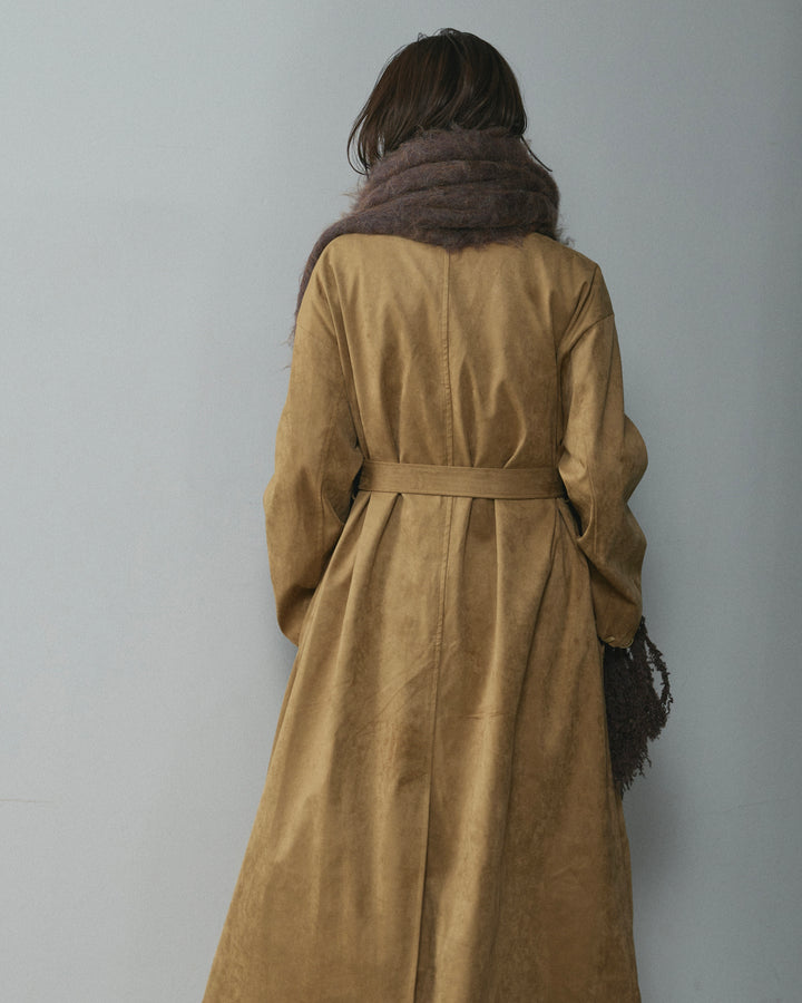 [予約]ブークレシャギーニットマフラー/brown