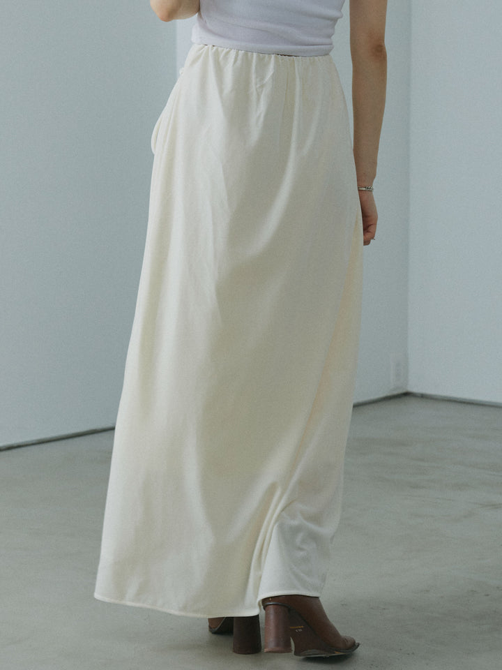 [予約]ベロアナロースカート/ivory