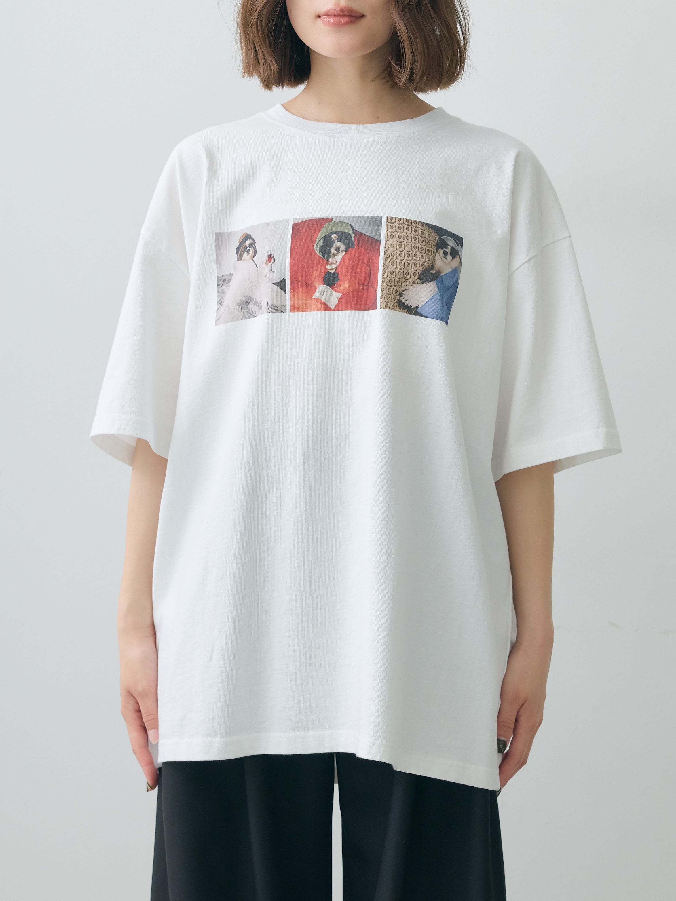 予約]スリードッグフォトボックスTEE/white – Lumier
