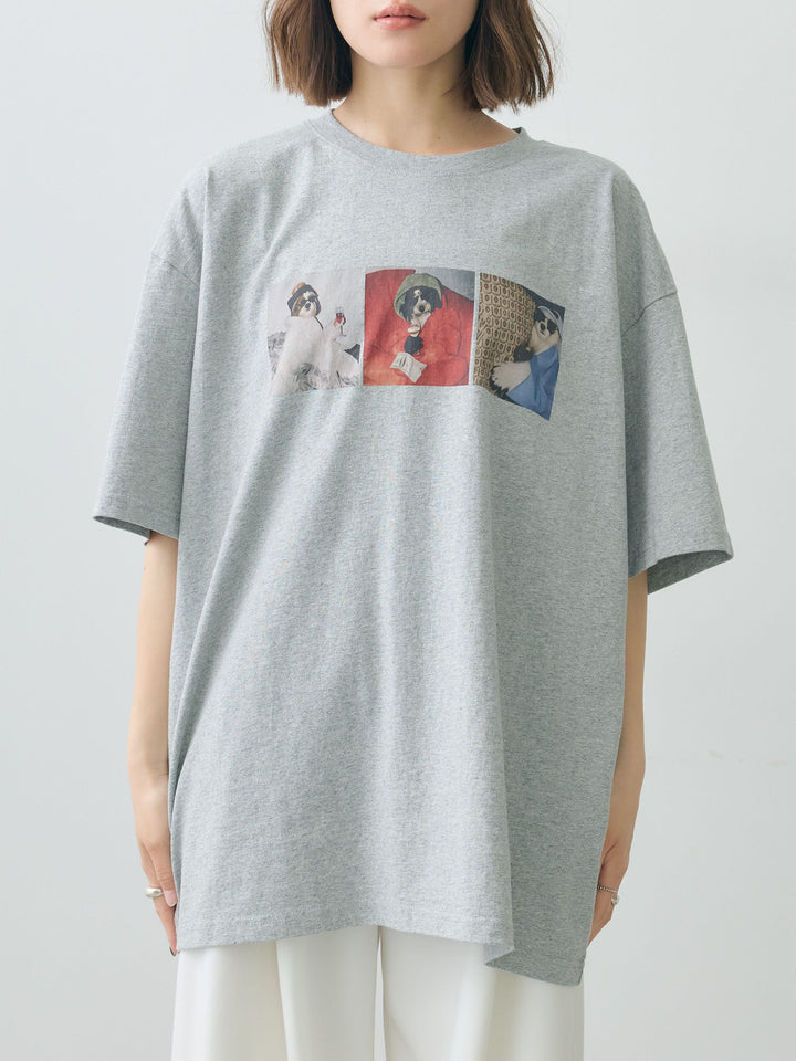 [予約]スリードッグフォトボックスTEE/gray