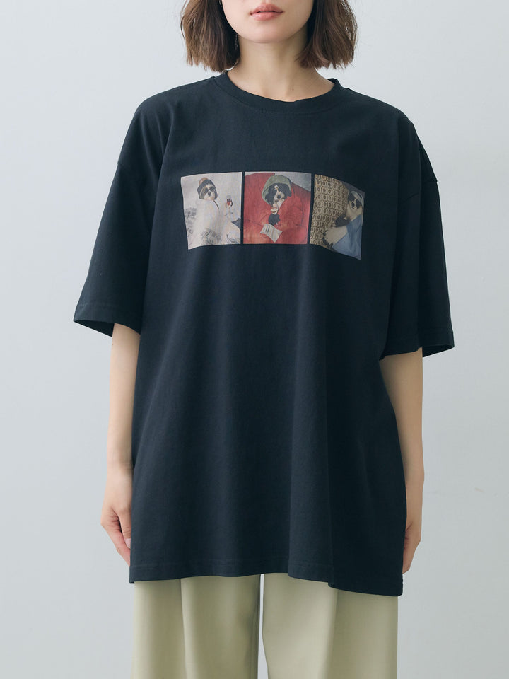 [予約]スリードッグフォトボックスTEE/black