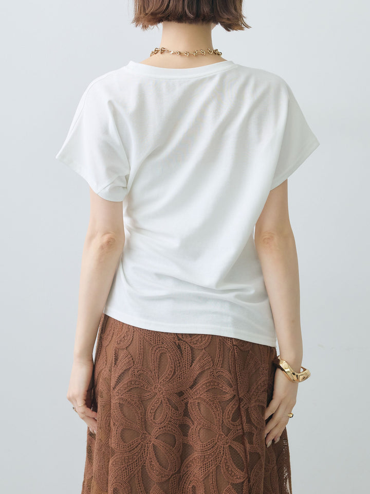 [予約]サイドノットTEE/white