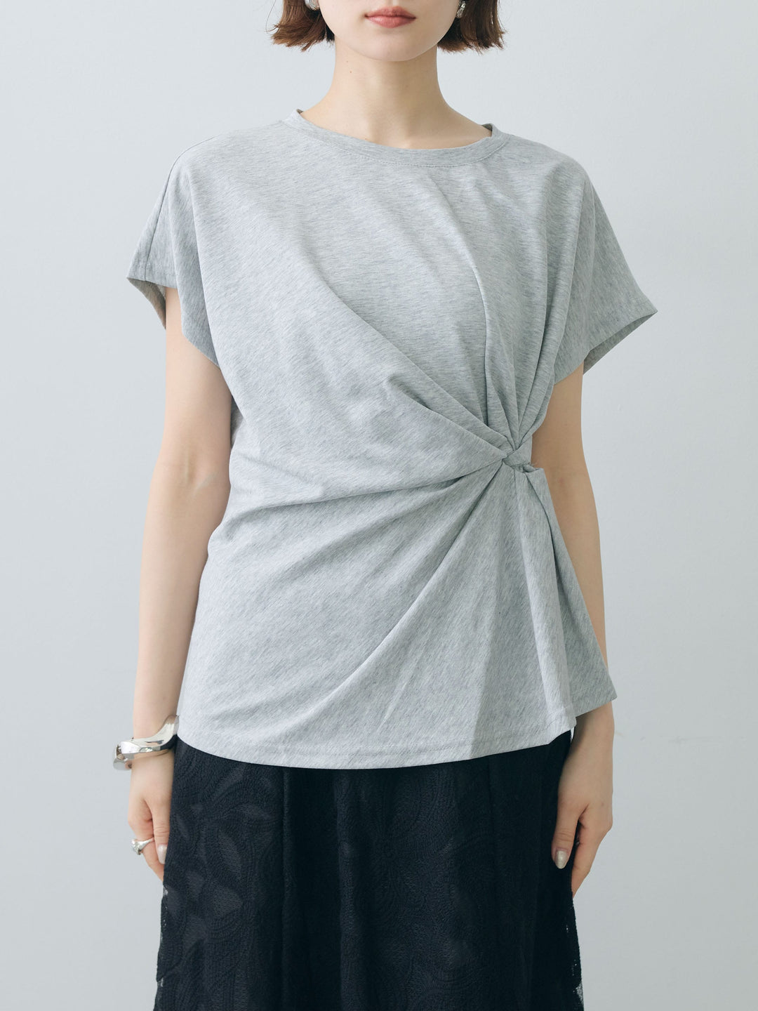 [予約]サイドノットTEE/gray