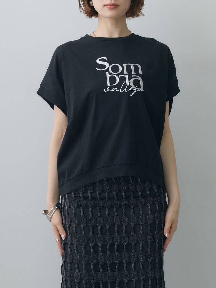 [予約]立体ロゴエンボスTEE /black
