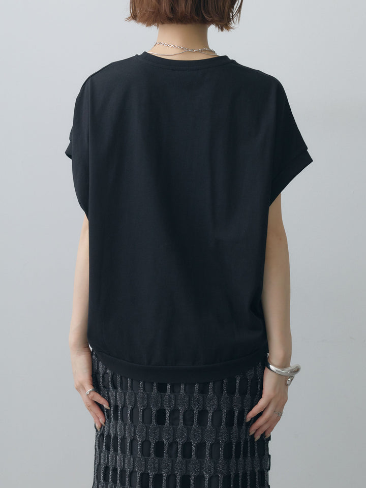 [予約]立体ロゴエンボスTEE /black