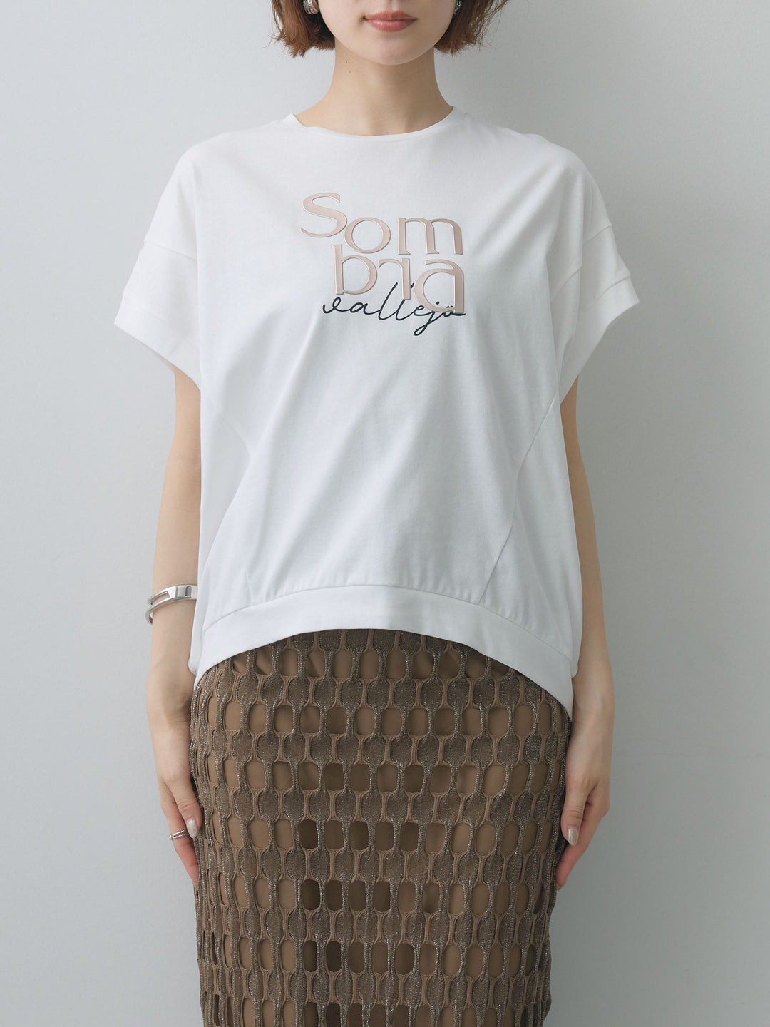 [予約]立体ロゴエンボスTEE /white